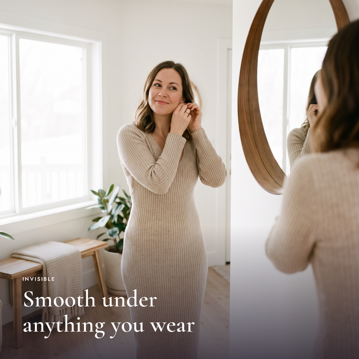 Smooth under a fitted dress